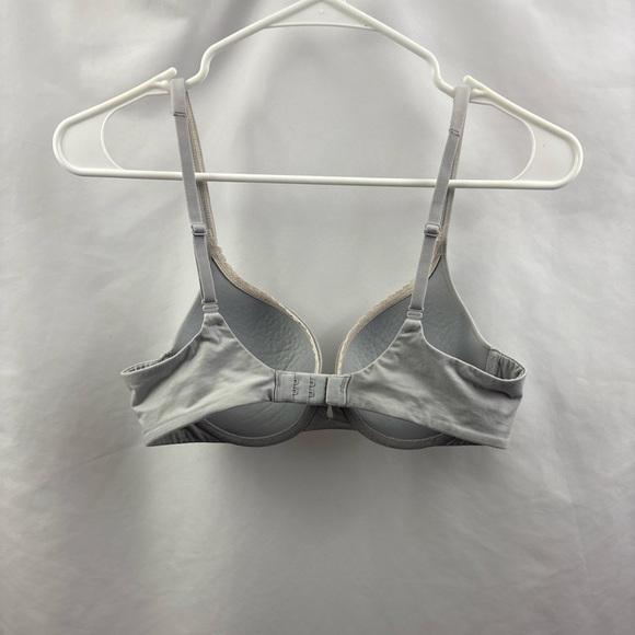 Victorias Secret Bra Body By Victoria Lined Perfect Coverage Gray Bra Size 34C - Picture 6 of 10